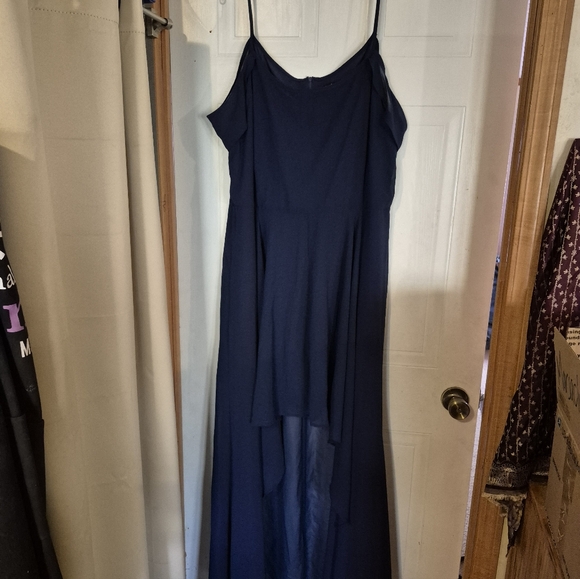 Boohoo Dresses & Skirts - Boohoo Navy High Low Dress